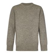 Beige Wol Crewneck Sweater Aw24 Maison Margiela , Beige , Heren