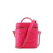 Pre-owned Leather chanel-bags Chanel Vintage , Pink , Dames