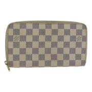 Pre-owned Canvas wallets Louis Vuitton Vintage , White , Dames