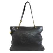 Pre-owned Leather chanel-bags Chanel Vintage , Black , Dames