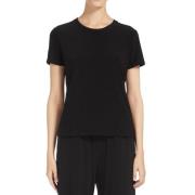 Zwarte T-shirts en Polos Regular Fit Max Mara , Black , Dames