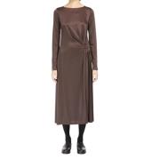 Bruine Jurken Semi-fitted Stijl Max Mara , Brown , Dames