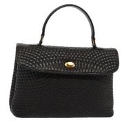 Pre-owned Leather handbags Bally Pre-owned , Black , Dames