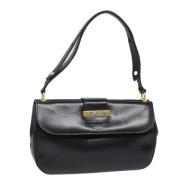 Pre-owned Leather shoulder-bags Dior Vintage , Black , Dames