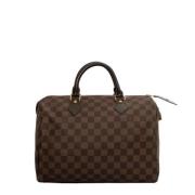 Pre-owned Canvas handbags Louis Vuitton Vintage , Brown , Dames