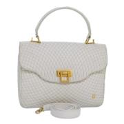 Pre-owned Leather handbags Bally Pre-owned , White , Dames