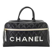 Pre-owned Leather chanel-bags Chanel Vintage , Black , Dames