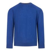 Blauwe Sweaters voor Mannen Barba , Blue , Heren