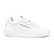 Witte leren courtsneakers Casablanca , White , Heren