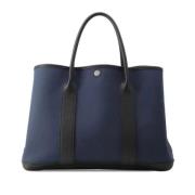 Pre-owned Canvas handbags Hermès Vintage , Blue , Dames