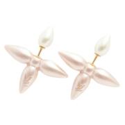 Pre-owned Metal earrings Louis Vuitton Vintage , Pink , Dames