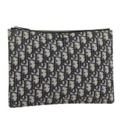 Pre-owned Canvas clutches Dior Vintage , Blue , Dames