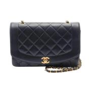 Pre-owned Leather chanel-bags Chanel Vintage , Black , Dames