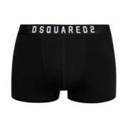 Katoenen boxershorts met logo Dsquared2 , Black , Heren