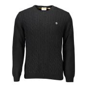 Round-neck Knitwear Timberland , Black , Heren