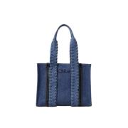 Stijlvolle Leren Tas voor Vrouwen Chloé , Blue , Unisex