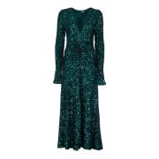 Maxi Dress Rotate Birger Christensen , Green , Dames