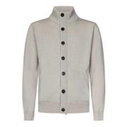 Beige Cashmere Blouson Cardigan Gebreide kleding Brioni , Beige , Here...