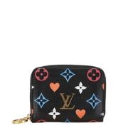 Pre-owned Canvas wallets Louis Vuitton Vintage , Black , Dames