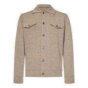 Luxe Beige Kasjmier Jas Kiton , Beige , Heren