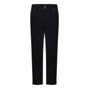 Zwarte Slim Fit Straight Leg Jeans Brioni , Black , Heren