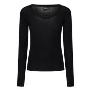 Zwarte Kasjmier Zijden Trui Tom Ford , Black , Dames