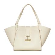 Beige Leren Handtas Tom Ford , Beige , Dames