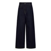 Blauwe Baggy Jeans met Hoge Taille Etro , Blue , Dames