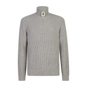 Half-Zip Trui Licht Grijs Geribbeld JW Anderson , Gray , Heren