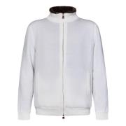 Luxe Witte Kasjmier Schapenvacht Jas Kiton , White , Heren