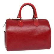 Pre-owned Leather louis-vuitton-bags Louis Vuitton Vintage , Red , Dam...