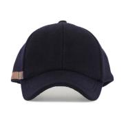 Gestreepte wollen baseballpet PS By Paul Smith , Blue , Heren