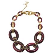 Pre-owned Metal necklaces Louis Vuitton Vintage , Red , Dames