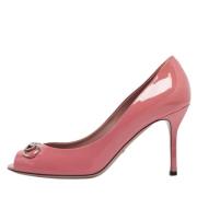 Pre-owned Leather heels Gucci Vintage , Pink , Dames