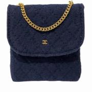 Pre-owned Cotton chanel-bags Chanel Vintage , Blue , Dames