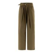 Khaki Celia Broek met Riemlussen Isabel Marant Étoile , Green , Dames