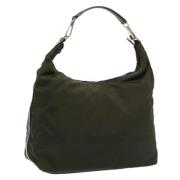 Pre-owned Nylon shoulder-bags Gucci Vintage , Green , Dames