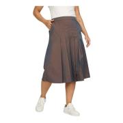 Bruine Rok met Kleurveranderende Kwaliteit 2-Biz , Brown , Dames