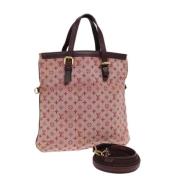 Pre-owned Canvas totes Louis Vuitton Vintage , Red , Dames