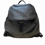 Pre-owned Leather backpacks Bottega Veneta Vintage , Black , Dames