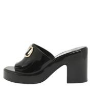 Pre-owned Rubber sandals Valentino Vintage , Black , Dames