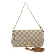 Pre-owned Canvas shoulder-bags Louis Vuitton Vintage , White , Dames