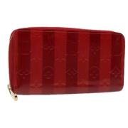 Pre-owned Leather wallets Louis Vuitton Vintage , Red , Dames