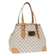 Pre-owned Canvas totes Louis Vuitton Vintage , White , Dames