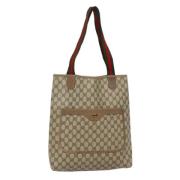 Pre-owned Canvas totes Gucci Vintage , Beige , Dames