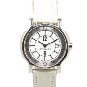 Pre-owned Metal watches Bvlgari Vintage , White , Dames