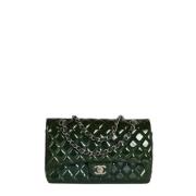 Pre-owned Leather chanel-bags Chanel Vintage , Green , Dames