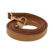 Pre-owned Leather belts Louis Vuitton Vintage , Beige , Dames