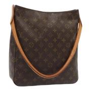 Pre-owned Canvas handbags Louis Vuitton Vintage , Brown , Dames