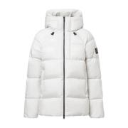 Witte Textiel Dames Puffer Jas Ecoalf , White , Dames